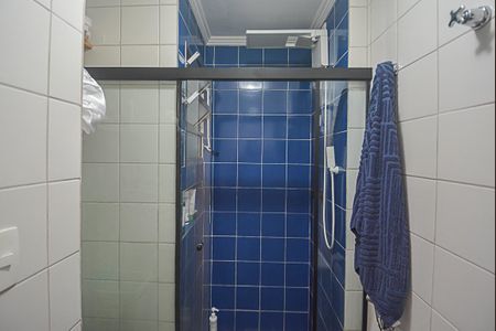Banheiro de apartamento à venda com 1 quarto, 40m² em Jardim Tres Marias, São Bernardo do Campo