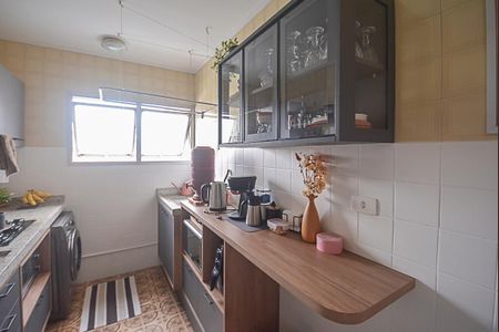 Cozinha e Área de Serviço de apartamento à venda com 1 quarto, 40m² em Jardim Tres Marias, São Bernardo do Campo