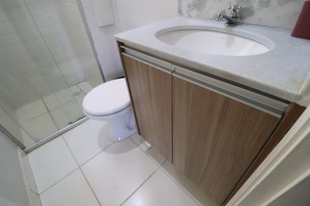 Banheiro Social de apartamento para alugar com 3 quartos, 50m² em Santa Mônica, Uberlândia