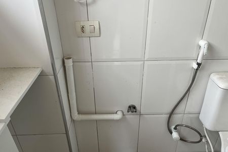 Banheiro da Suíte de apartamento para alugar com 1 quarto, 34m² em Boqueirão, Santos