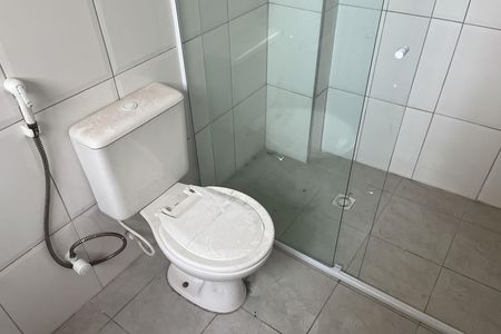 Banheiro da Suíte de apartamento para alugar com 1 quarto, 34m² em Boqueirão, Santos