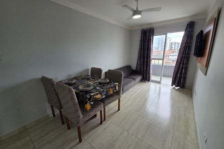 Sala de apartamento para alugar com 1 quarto, 44m² em Nova Mirim, Praia Grande