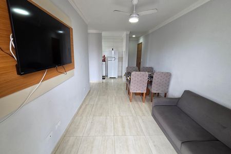 Sala de apartamento para alugar com 1 quarto, 44m² em Nova Mirim, Praia Grande