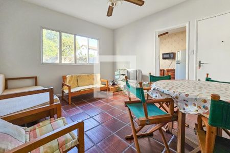 Sala de apartamento para alugar com 1 quarto, 78m² em Jardim Praiano, Guarujá