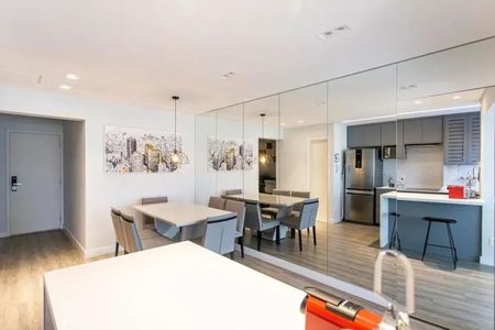 Cozinha de apartamento para alugar com 1 quarto, 56m² em Vila Nova Conceição, São Paulo