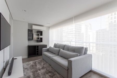 Sala de apartamento para alugar com 1 quarto, 56m² em Vila Nova Conceição, São Paulo