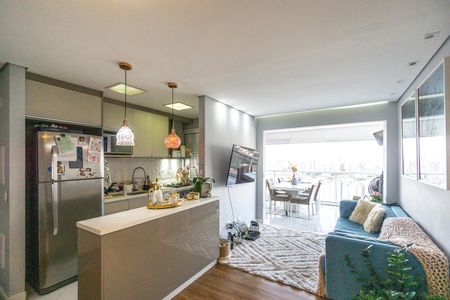 Sala de apartamento à venda com 2 quartos, 68m² em Jardim Analia Franco, São Paulo