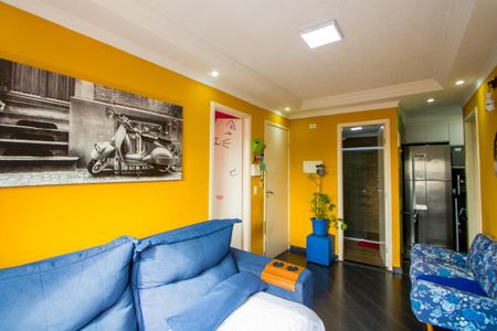 Sala de apartamento à venda com 3 quartos, 56m² em Vila Lutécia, Santo André