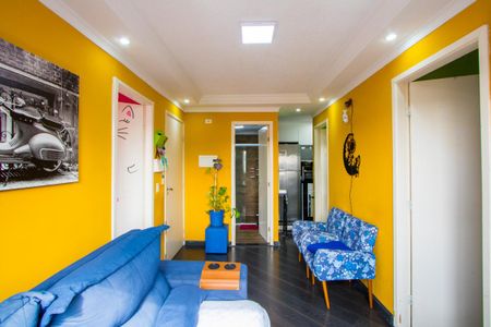 Sala de apartamento à venda com 3 quartos, 56m² em Vila Lutécia, Santo André