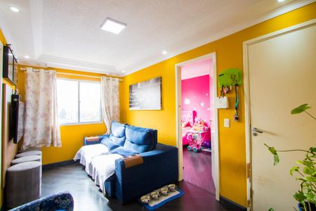 Sala de apartamento à venda com 3 quartos, 56m² em Vila Lutécia, Santo André