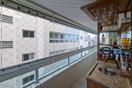 Sacada  de apartamento para alugar com 3 quartos, 116m² em Guilhermina, Praia Grande