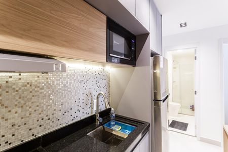 Cozinha de apartamento para alugar com 2 quartos, 42m² em Brooklin, São Paulo