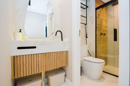 Apartamento à venda com 56m², 2 quartos e 1 vagaBanheiro Social