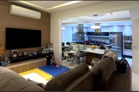 Sala de apartamento para alugar com 3 quartos, 128m² em Embaré, Santos