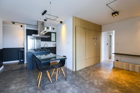 Sala de apartamento para alugar com 1 quarto, 67m² em Jardim Monte Kemel, São Paulo
