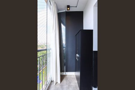 Varanda da Sala de apartamento para alugar com 1 quarto, 67m² em Jardim Monte Kemel, São Paulo