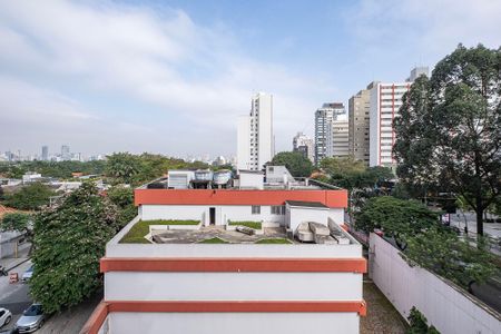 Sala/Cozinha - Vista de apartamento para alugar com 1 quarto, 30m² em Jardins, São Paulo