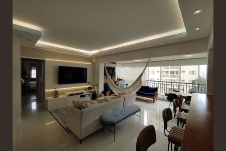 Sala  de apartamento à venda com 3 quartos, 113m² em Vila Gumercindo, São Paulo