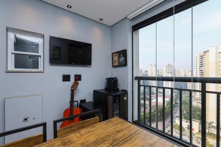 Varanda da Sala de apartamento para alugar com 2 quartos, 54m² em Vila Andrade, São Paulo