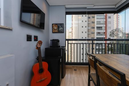 Varanda da Sala de apartamento para alugar com 2 quartos, 54m² em Vila Andrade, São Paulo
