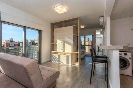 Sala de apartamento para alugar com 1 quarto, 47m² em São João, Porto Alegre