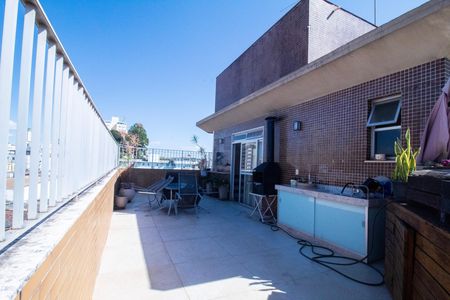 Área Gourmet - Cobertura de apartamento à venda com 4 quartos, 230m² em Calafate, Belo Horizonte
