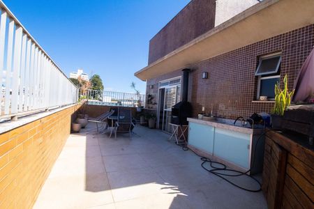 Área Gourmet - Cobertura de apartamento à venda com 4 quartos, 230m² em Calafate, Belo Horizonte