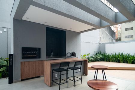 Studio para alugar com 43m², 1 quarto e sem vaga Studio para alugar com 43m², 1 quarto e sem vagaChurrasqueira