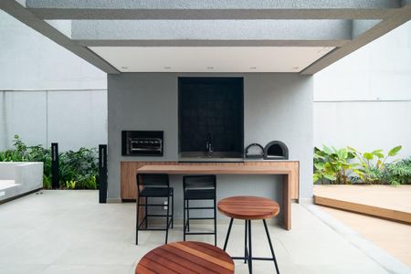 Studio para alugar com 43m², 1 quarto e sem vaga Studio para alugar com 43m², 1 quarto e sem vagaChurrasqueira