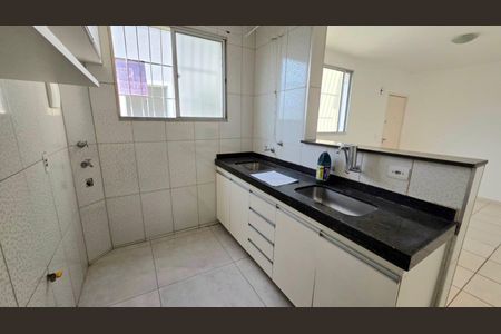 Cozinha de apartamento para alugar com 2 quartos, 43m² em Bairro Gávea Ii, Vespasiano