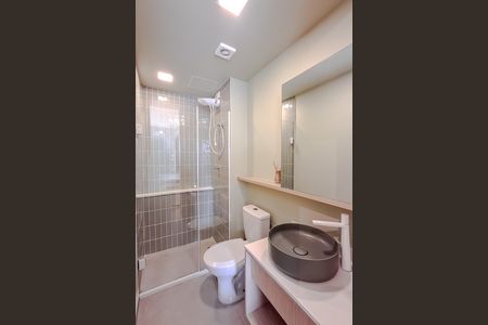 Banheiro de kitnet/studio à venda com 1 quarto, 28m² em Vila Mariana, São Paulo