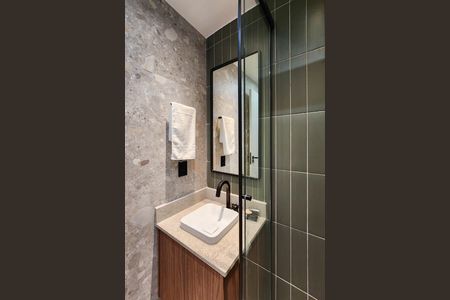 Apartamento à venda com 38m², 2 quartos e 1 vaga Apartamento à venda com 38m², 2 quartos e 1 vagaBanheiro da Suíte