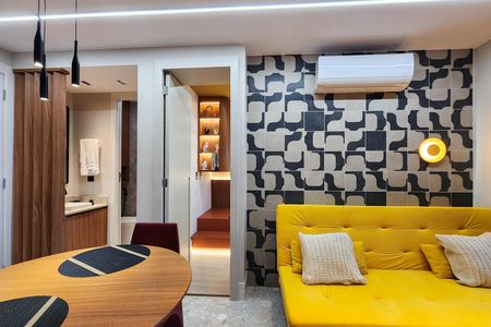 Sala  de apartamento à venda com 2 quartos, 38m² em Santo Cristo, Rio de Janeiro