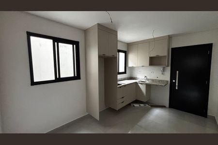 Sala - Cozinha de apartamento à venda com 2 quartos, 50m² em Campestre, Santo André