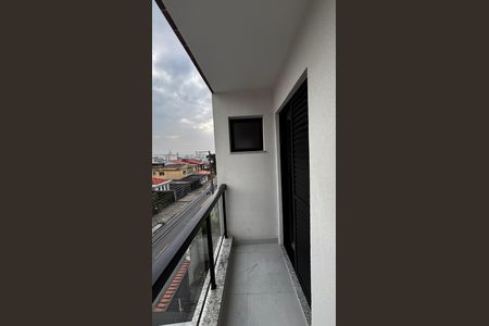Varanda da Suíte de apartamento à venda com 2 quartos, 50m² em Campestre, Santo André
