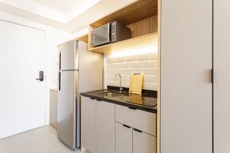 Studio para alugar com 25m², 1 quarto e sem vaga Studio para alugar com 25m², 1 quarto e sem vagaCozinha
