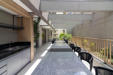 Studio para alugar com 25m², 1 quarto e sem vaga Studio para alugar com 25m², 1 quarto e sem vagaÁrea comum - Churrasqueira