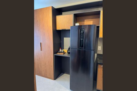 Cozinha de apartamento para alugar com 1 quarto, 25m² em Vila Mariana, São Paulo