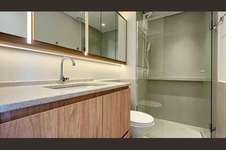Studio para alugar com 28m², 1 quarto e sem vaga Studio para alugar com 28m², 1 quarto e sem vagaBanheiro