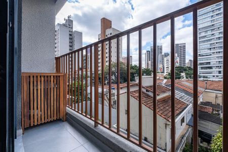 Studio - Varanda de kitnet/studio para alugar com 1 quarto, 24m² em Pinheiros, São Paulo