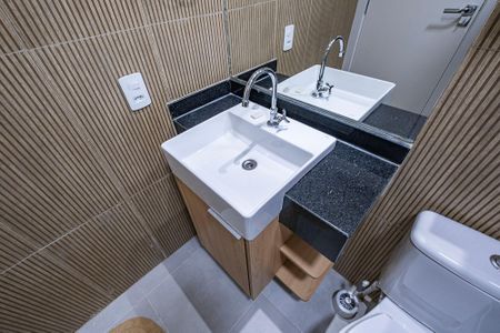 Studio para alugar com 24m², 1 quarto e sem vaga Studio para alugar com 24m², 1 quarto e sem vagaBanheiro