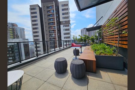Área comum de kitnet/studio para alugar com 1 quarto, 33m² em Jardim das Acacias, São Paulo