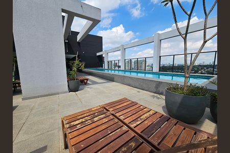 Área comum - Piscina de kitnet/studio para alugar com 1 quarto, 33m² em Jardim das Acacias, São Paulo