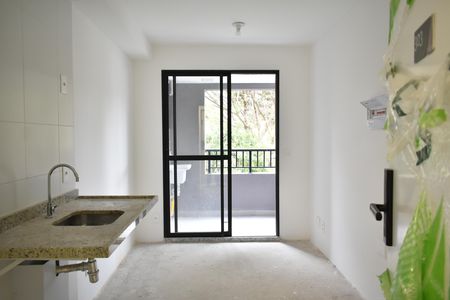 Sala/Cozinha de apartamento à venda com 1 quarto, 29m² em Chácara Inglesa, São Paulo