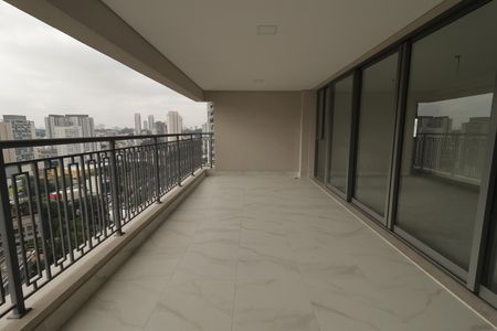 Varanda da Sala de apartamento à venda com 3 quartos, 144m² em Jardim Aurelia, São Paulo