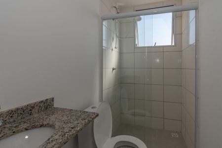 Banheiro da Suíte  de apartamento para alugar com 2 quartos, 58m² em Parque Orestes Ongaro, Sumaré