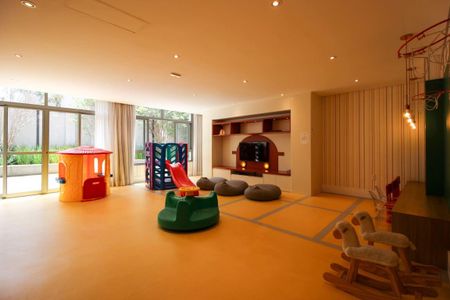 Studio para alugar com 36m², 1 quarto e sem vaga Studio para alugar com 36m², 1 quarto e sem vagaÁrea Comum - Brinquedoteca