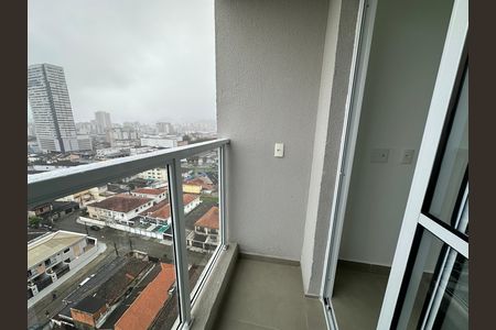 Varanda da Sala de apartamento para alugar com 2 quartos, 39m² em Catiapoã, São Vicente