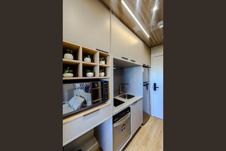 Cozinha de kitnet/studio para alugar com 1 quarto, 25m² em Alto da Mooca, São Paulo