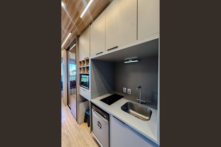 Studio para alugar com 25m², 1 quarto e sem vaga Studio para alugar com 25m², 1 quarto e sem vagaCozinha